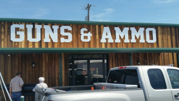 Teskeys Guns Ammo Sign
