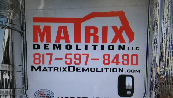 matrix demolition lettering