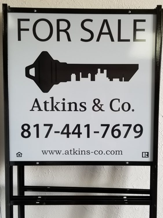 Atkins and Co Real Estate Sign
