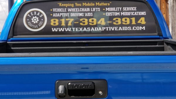 Texas Adaptive Vehicle Lettering