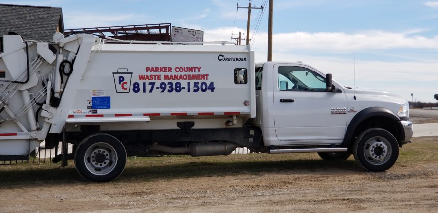 Parker County Waste Management Vehicle Lettering