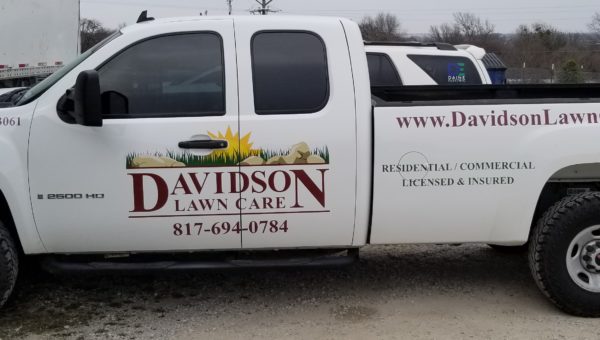 Vehicle Lettering Davidson Lawn Care