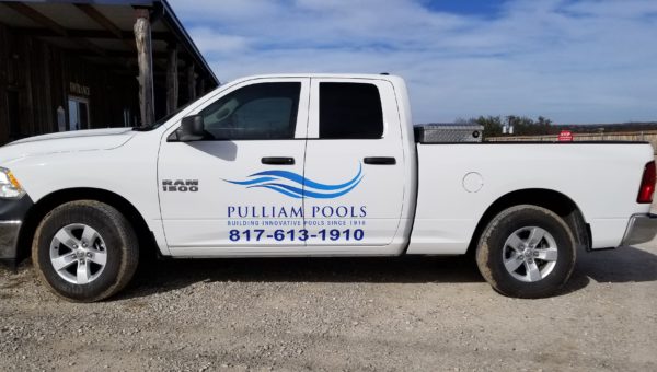 Pulliam Pools truck
