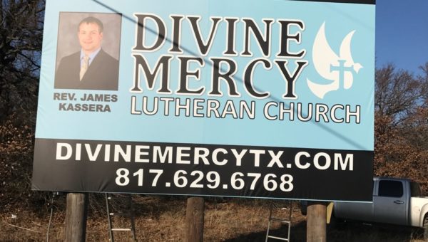 Divine Mercy Lutheran Church Billboard