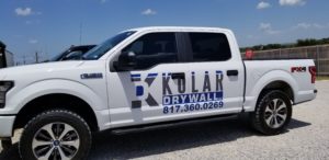 Vehicle Lettering Kolar Drywall