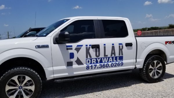 Vehicle Lettering Kolar Drywall