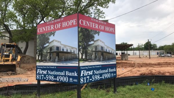 Center of Hope Weatherford Job Sign
