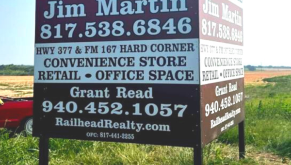 real estate construction sign large